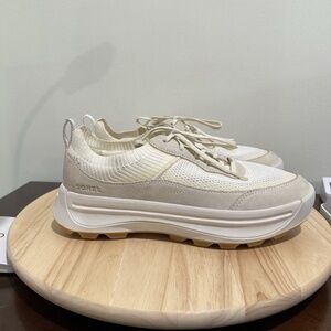 Sorel ONA 503 Shoes Comfort Knit Sneakers Womens Size 9.5 Sea Salt Chalk NEW